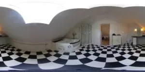 Virtuelle Aufnahme vom Schlafzimmer