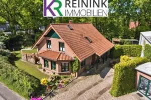 Schüttorf, Einfamilienhaus mit Gewerbehalle
